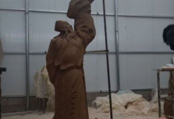 房地產(chǎn)李白雕塑廠家 景觀人物雕塑 仿銅詩人雕塑