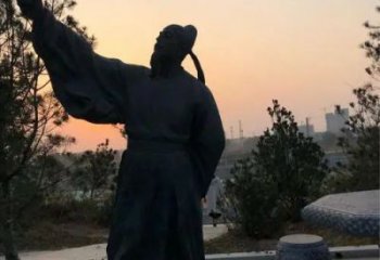 街道李白雕塑廠家 現(xiàn)代景觀人物雕塑 彩繪詩人雕塑