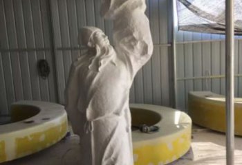 李白雕塑廠 抽象藝術(shù)人物雕塑 烤漆詩人雕塑