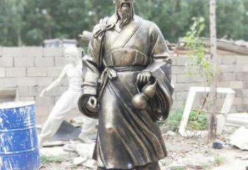 公園華佗雕塑廠 創意名醫雕塑 美陳藥王雕塑