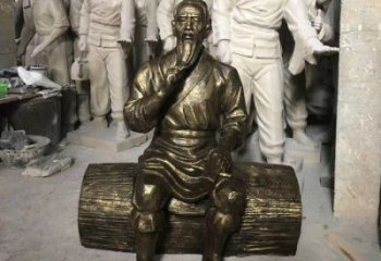 景觀魯班雕塑 玻璃鋼手藝人雕塑 商業街木匠雕塑