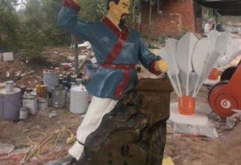 玻璃鋼魯班雕塑 中式手藝人雕塑 景觀木匠雕塑