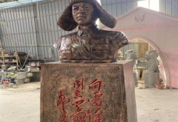 別墅區雷鋒雕塑 大型人物雕塑 仿銅英雄雕塑