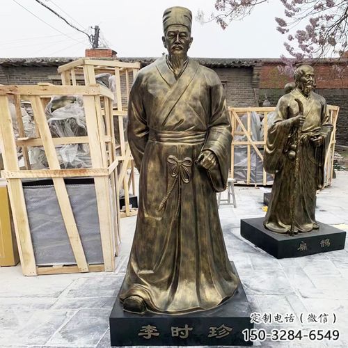 李時珍雕塑價格 景觀美陳古代雕塑 噴漆名醫(yī)雕塑