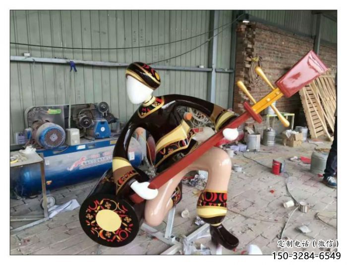 街頭舞蹈雕塑廠家 步行街演員雕塑 大型跳舞雕塑