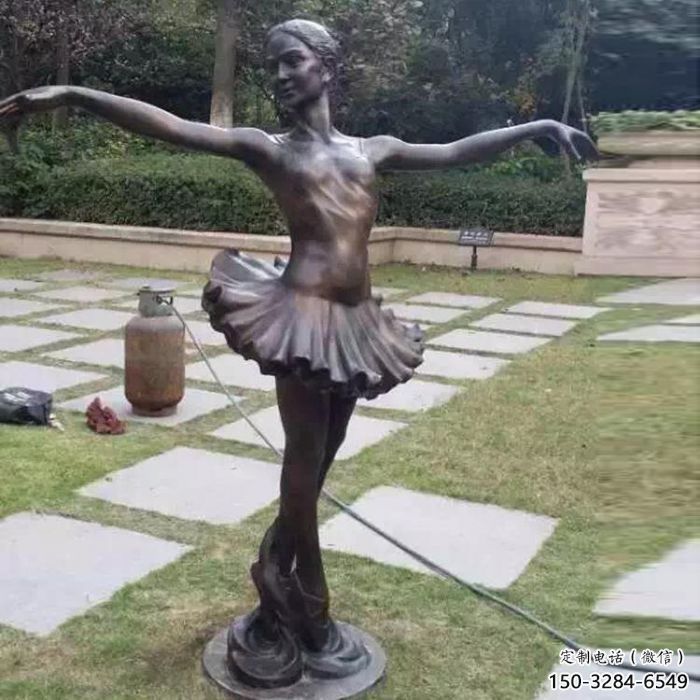 烤漆舞蹈雕塑加工 大型演員雕塑 室內跳舞雕塑