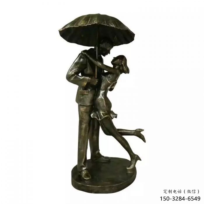房地產愛情雕塑廠家 現代親吻雕塑 仿銅戀人雕塑