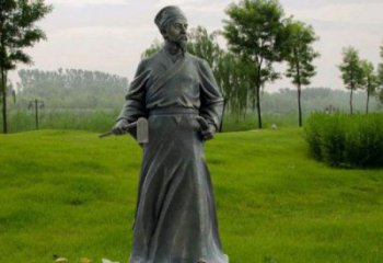 大型李時珍雕塑廠家 步行街人物雕塑 彩繪名醫雕塑