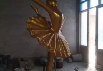 抽象舞蹈雕塑 玻璃鋼演員雕塑 戶外跳舞雕塑