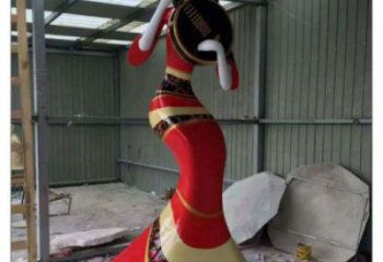 創意舞蹈雕塑廠家 仿古跳舞雕塑 公園演員雕塑