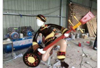 街頭舞蹈雕塑廠家 步行街演員雕塑 大型跳舞雕塑