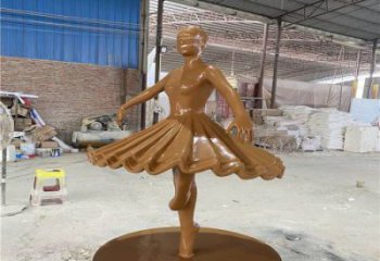 景觀舞蹈雕塑廠家 彩繪跳舞雕塑 商業街演員雕塑