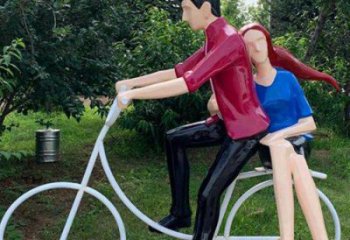 別墅區愛情雕塑 仿真戀人雕塑廠家 大型親吻雕塑