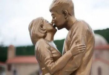 大門口愛情雕塑廠家 公園親吻雕塑 仿真戀人雕塑