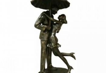 房地產愛情雕塑廠家 現代親吻雕塑 仿銅戀人雕塑