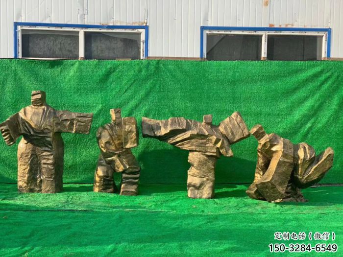 仿古武術(shù)雕塑廠家 彩繪功夫雕塑 現(xiàn)代練拳雕塑