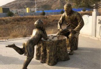 大型商場下象棋雕塑價格 仿真雕塑 戶外民俗雕塑