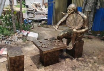 廣場下象棋雕塑供應(yīng)商 抽象雕塑 烤漆民俗雕塑