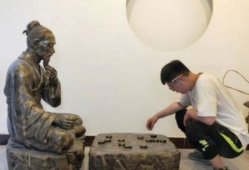 街頭下象棋雕塑廠家 大型民俗雕塑 別墅區(qū)民俗雕塑