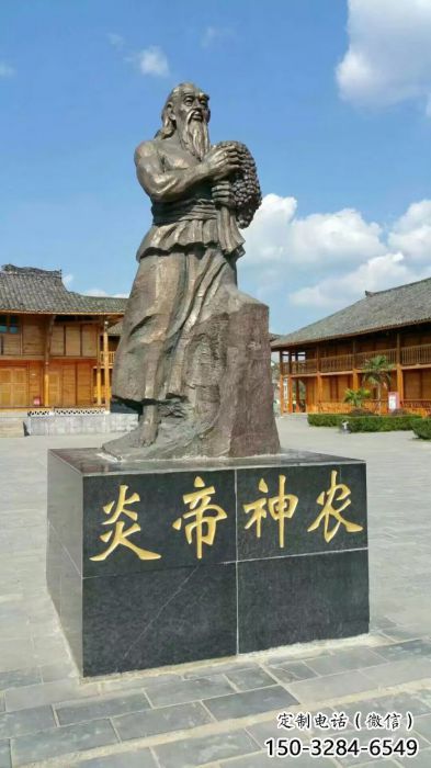 玻璃鋼皇帝雕塑 創意古代雕塑 別墅區雕塑