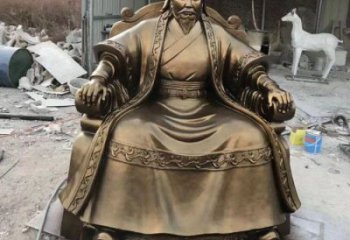 大型皇帝雕塑 玻璃鋼古代雕塑 房地產(chǎn)雕塑