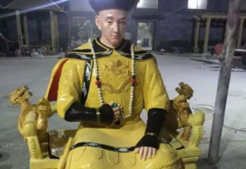 仿古皇帝雕塑 玻璃鋼古代雕塑 房地產(chǎn)雕塑