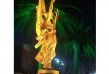 街道和平女神雕塑廠家 現代歐式雕塑 彩繪人物雕塑