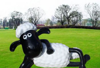 房地產小羊雕塑，仿古動漫雕塑，彩繪動物制造
