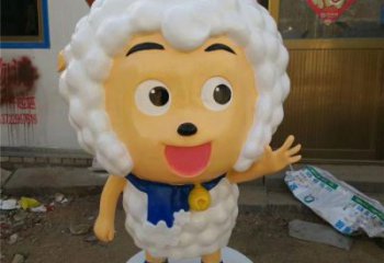 廣場小羊雕塑，卡通動物雕塑，抽象效果