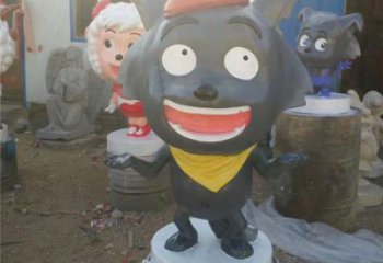 景區小羊雕塑，城市卡通雕塑，玻璃鋼材質