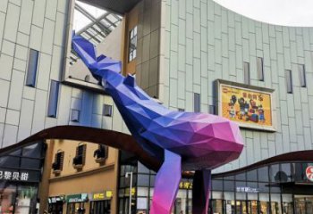 大型鯨魚雕塑，鏤空燈光原理，動物戶外擺件