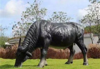 大型水牛雕塑，公園園林動物，仿真景觀擺件