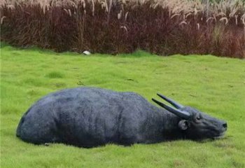 水牛雕塑廠，公園園林動物，仿真景觀擺件