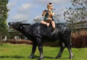 水牛雕塑廠家，公園園林動物，仿真景觀擺件