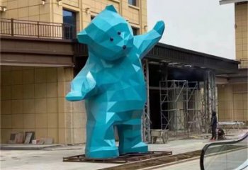 大熊雕塑廠家，酒店房地產雕塑，現代景觀小品