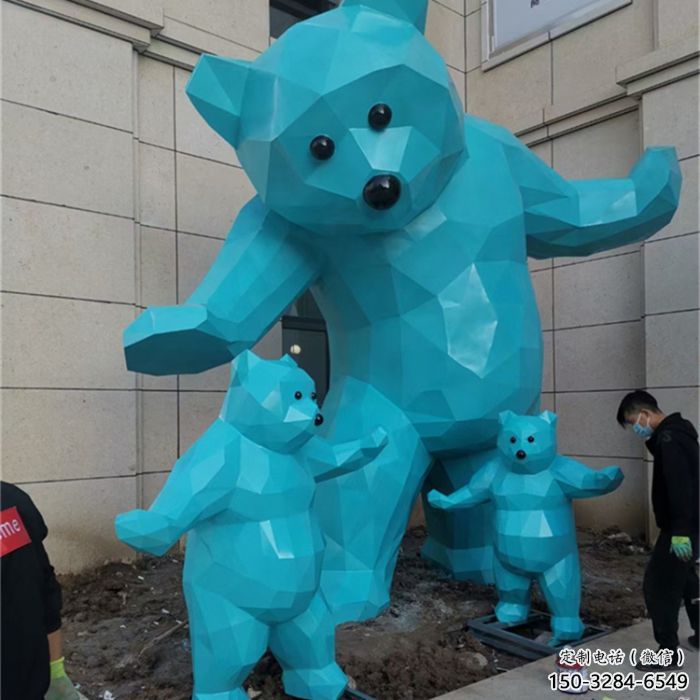 大熊雕塑廠家，酒店房地產(chǎn)雕塑，仿真景觀小品