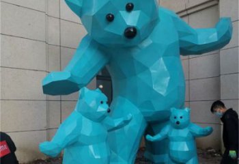 大熊雕塑廠家，酒店房地產雕塑，仿真景觀小品