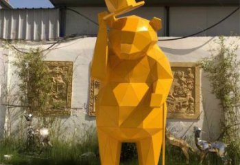 公園大熊雕塑廠家，酒店房地產雕塑，公園景觀擺件