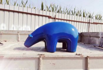 玻璃鋼大熊雕塑，公園廣場雕塑，彩繪工藝