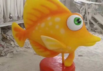 抽象卡通劍魚(yú)雕塑c廠家，戶外街頭雕塑，海洋生物雕塑