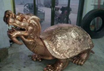 抽象海龜雕塑廠家 店門口彩繪雕塑 步行街擺件