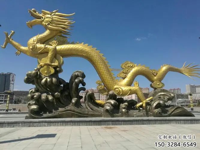 生產(chǎn)龍頭雕塑廠，動(dòng)物雕塑效果圖，房地產(chǎn)售樓處擺件