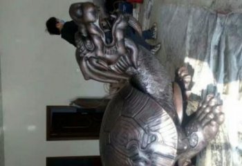 提供海龜雕塑廠家，神獸動物擺件，鑄銅工藝制作