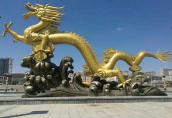 生產龍頭雕塑廠，動物雕塑效果圖，房地產售樓處擺件