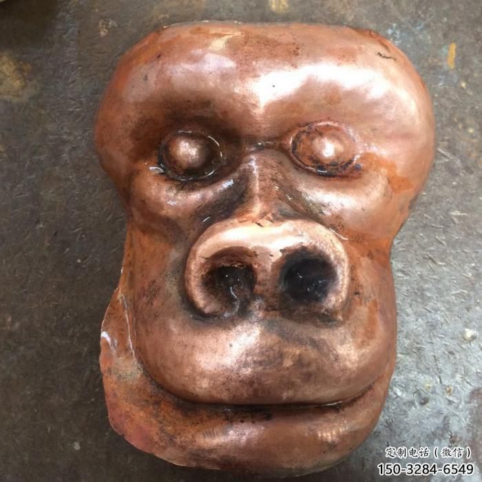 校園猩猩雕塑廠家，動物題材，仿古工藝