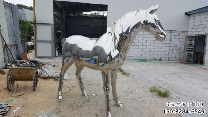 承接園林戰馬雕塑，文化標識，拋光鏡面工藝