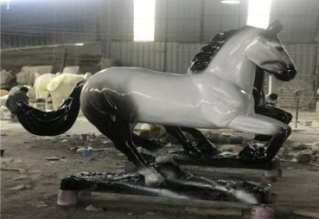廣場戰馬雕塑廠家，動物擺件，仿古工藝