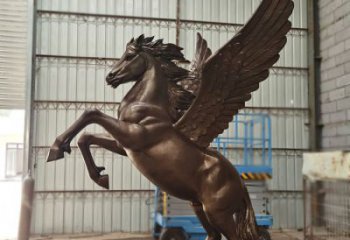 步行街天馬雕塑廠家，景觀主題，古銅工藝