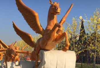 提供售樓部天馬雕塑，景觀題材，抽象工藝效果