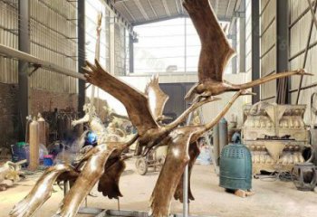 預定大雁雕塑 庭院仿真雕塑 彩繪小品